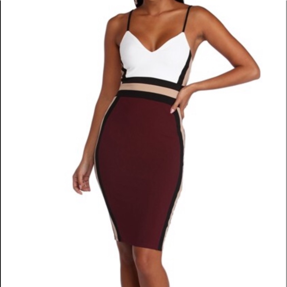 From the block midi dress